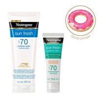 Pack De Bloqueadores Sun Fresh Fps 70 Para Rostro Y Cuerpo Neutrogena